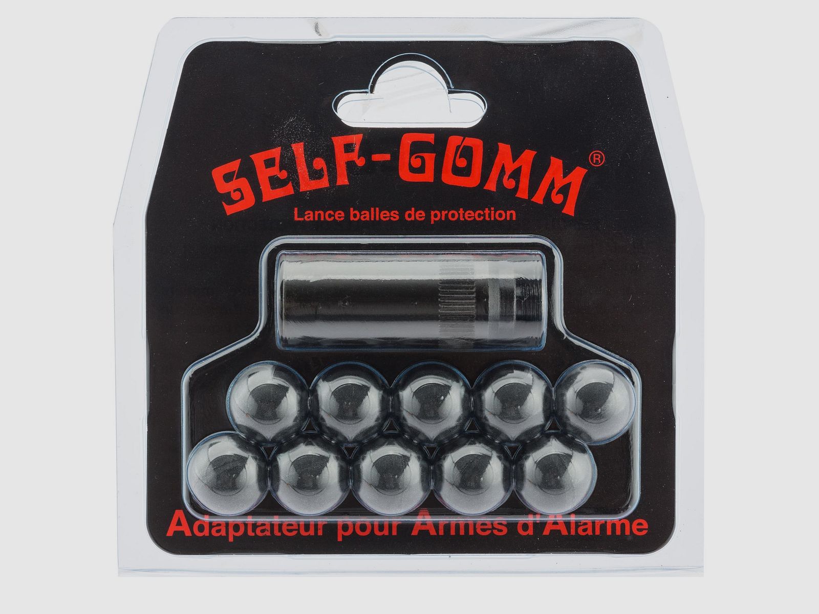 SAPL Adapter für Alarmwaffen + 10 Selbstgummigeschosse Kaliber 18 mm, Bild 1 von 4