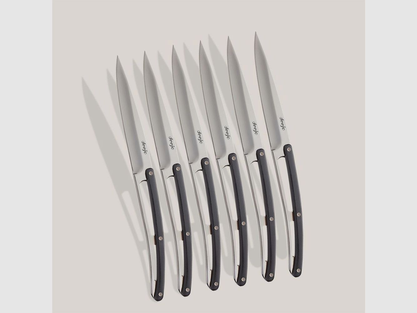 6 coltelli da steak Deejo, ebano