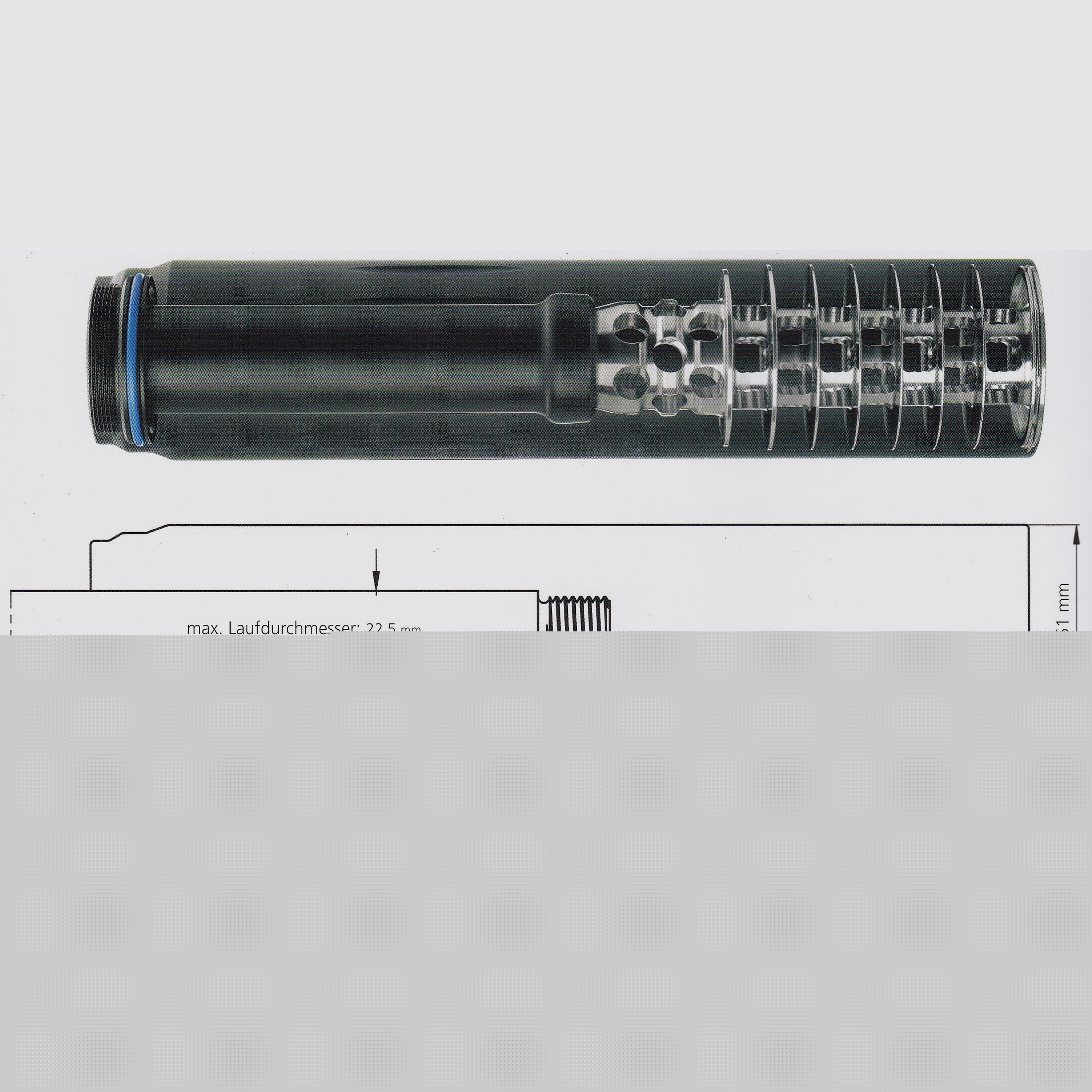 SOB 2S Silencer 7,62mm(.30) - ERA-LOC, Schießkino, OV