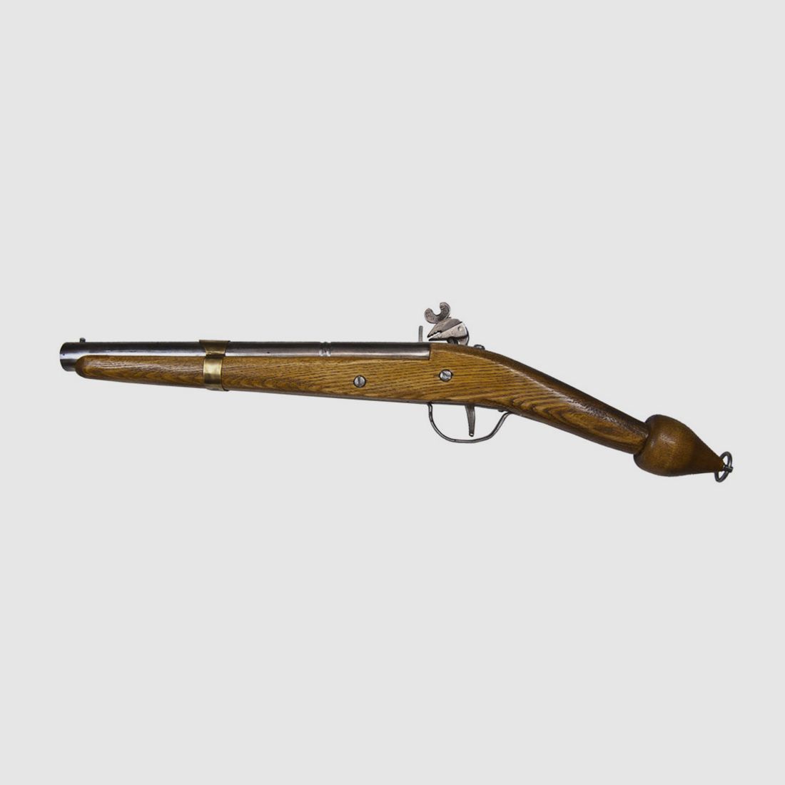 EinzelstĂĽck handgefertigte Deko Steinschloss Vorderladerpistole LĂ¤nge 62 cm