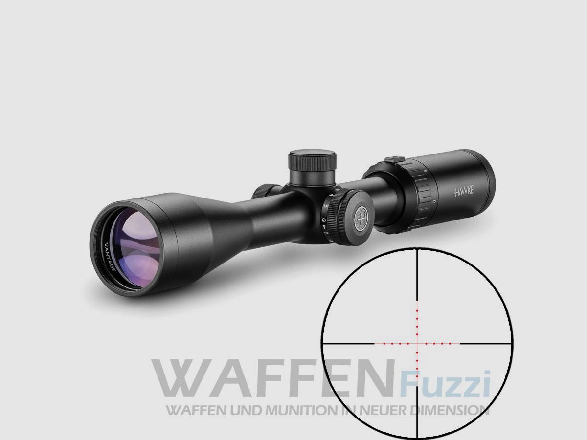 Hawke Vantage 3-9×40 geätztes MilDot Absehen 5 Helligkeitsstufen