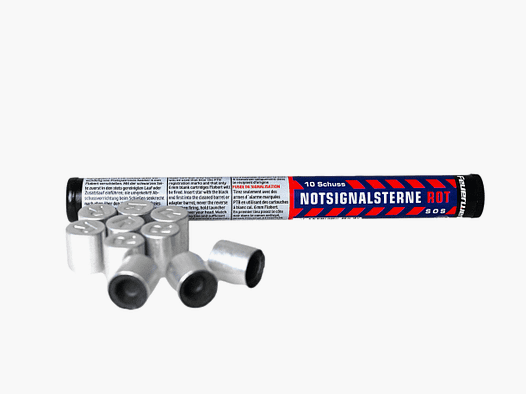 Zink Feuerwerk Notsignalsterne Rot 10 Stk. 15 mm