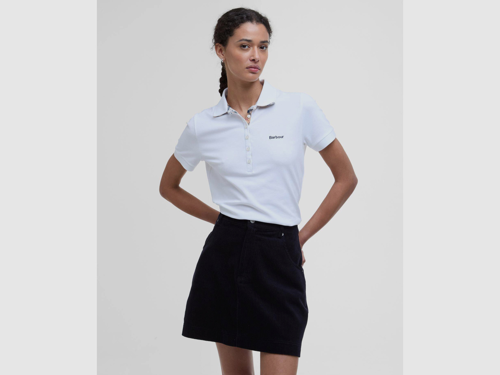 BARBOUR Poloshirt Portsdown White/ Hessian