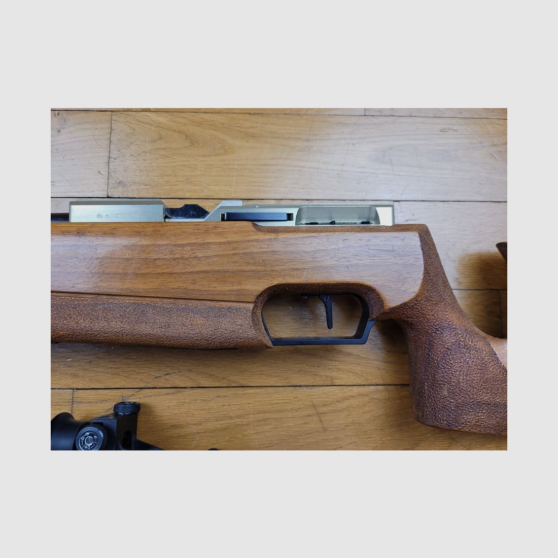 Seltene Präzisionsbüchse Walther UIT-E MATCH – elektronische Abzug – Wasserwaage Diopter – neuwertig, Bild 13 von 32