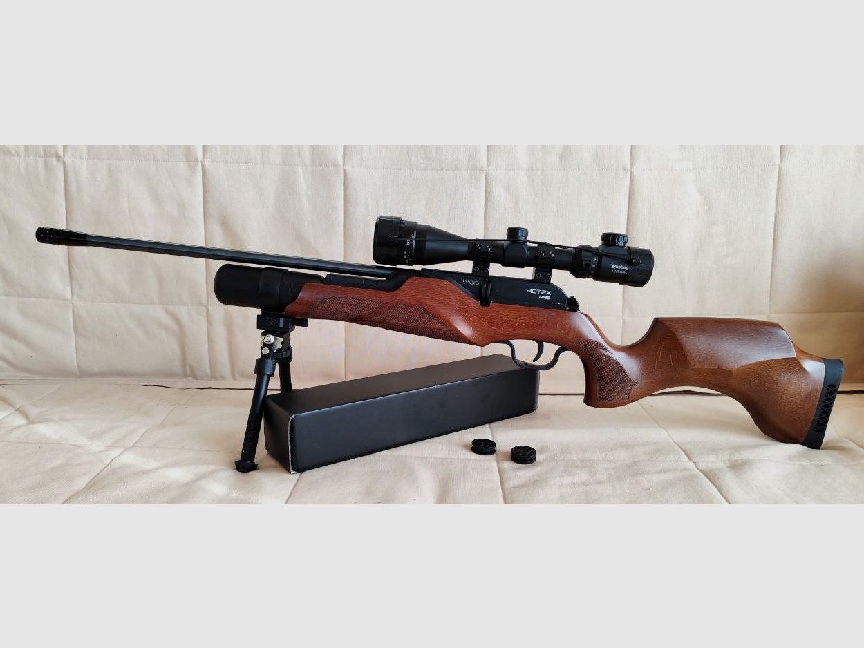 Walther Rotex RM8 in 4,5mm met richtkijker als nieuw