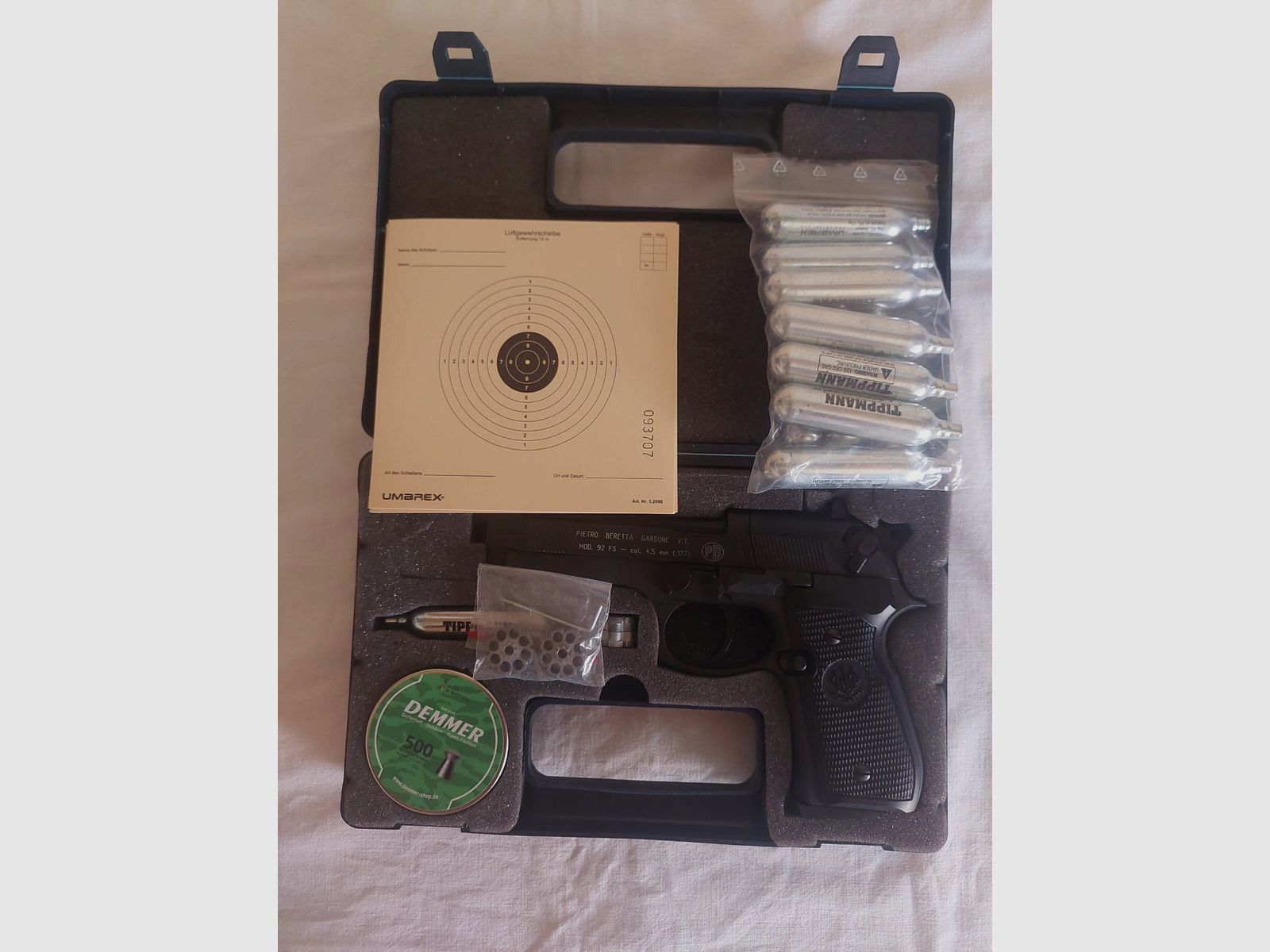 Beretta M92 FS zwart CO2 4,5mm