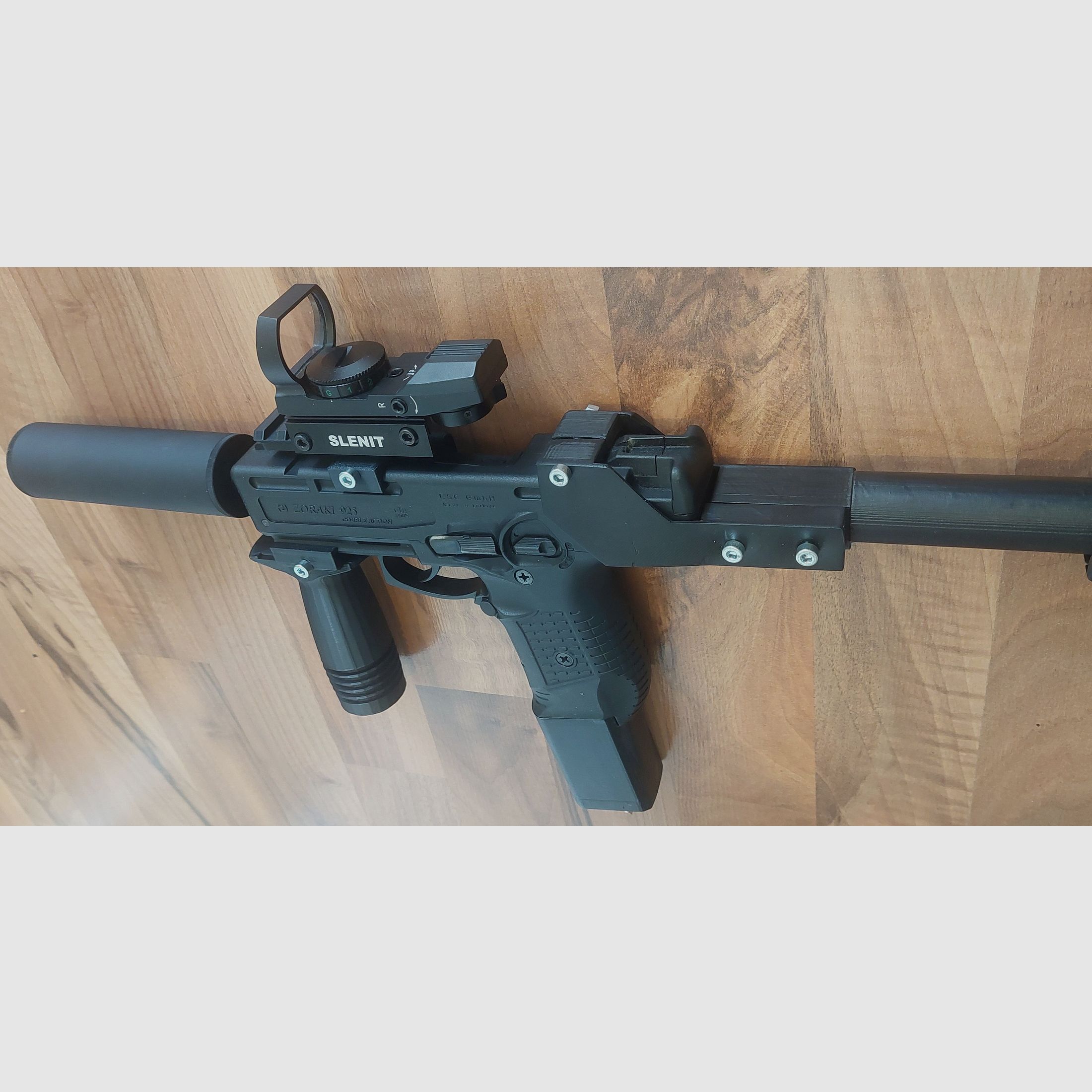 ZORAKI 925 mit MP-Umbau-Kit 9 mm P.A.K. (PTB 1005) Schreckschuss keine Walther Glock HW94 Colt