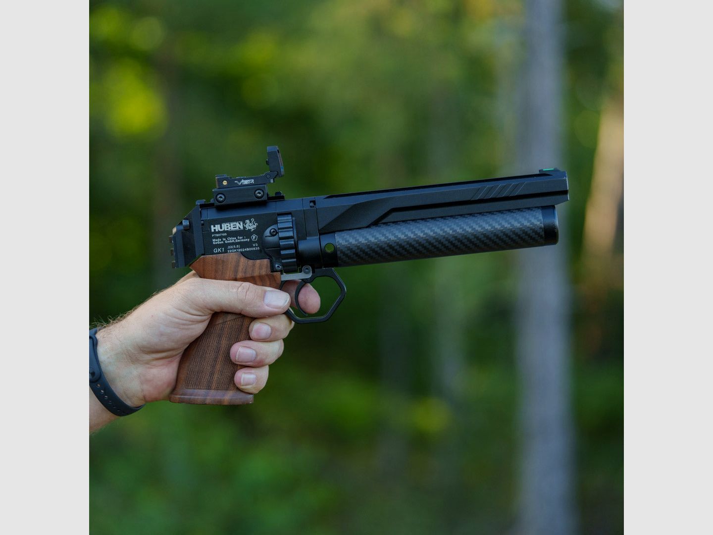 Picatinny rail | CNC ALU | black anodized | Huben GK1