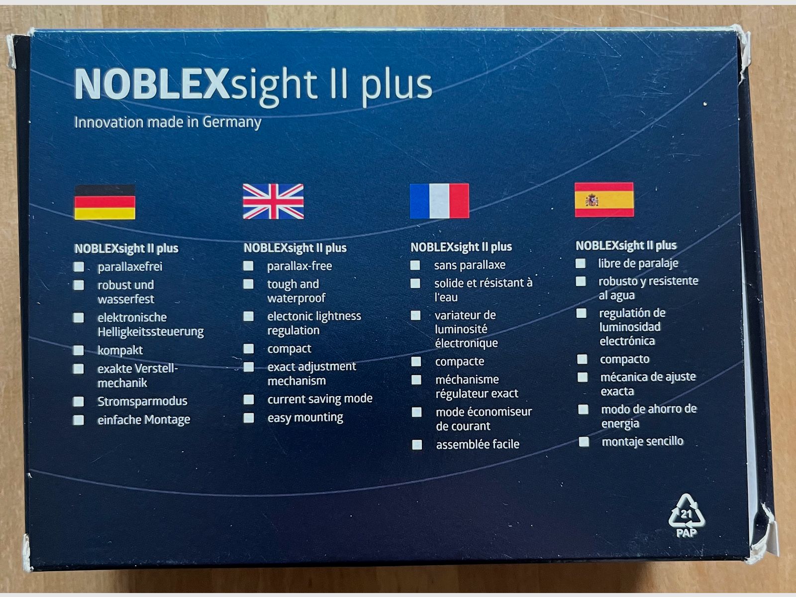 Noblex Sight II plus like new