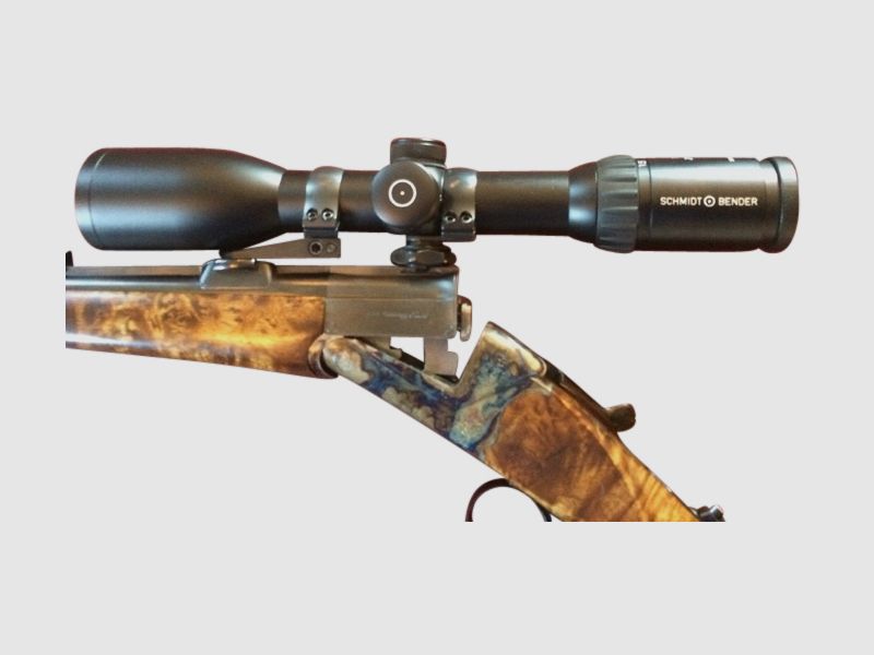 Rifle de cerrojo Adamy Suhl, cal. 5,6x52R con mira S&B