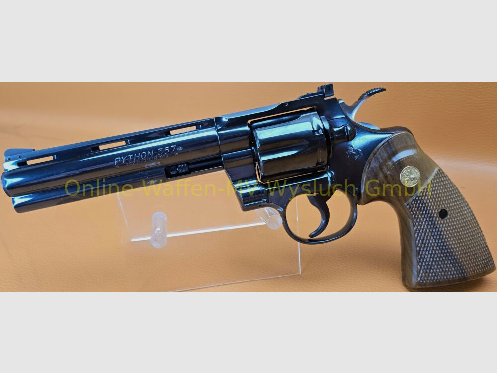 Colt Python 6″ in "Royal blue" Baujahr 1980