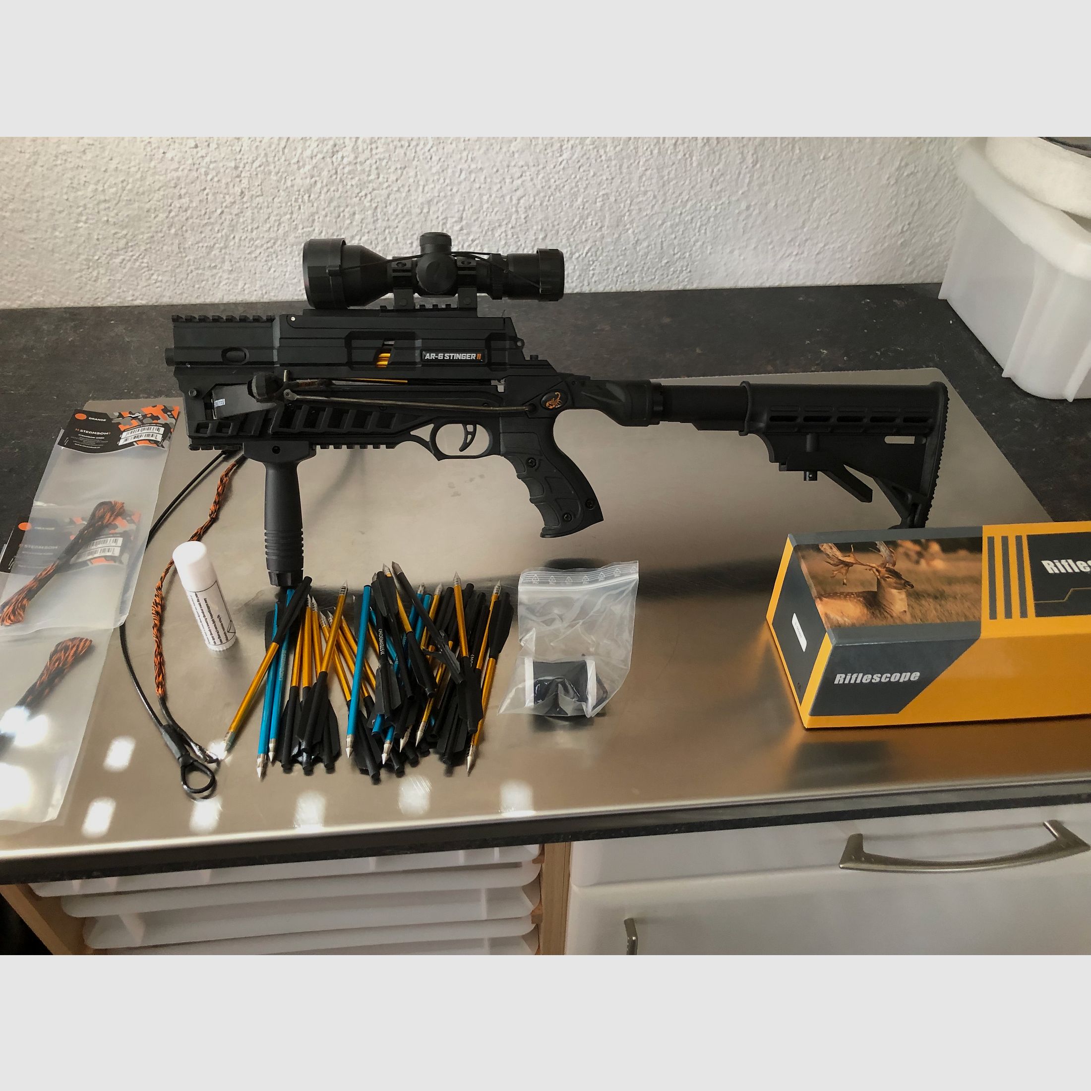 Steambow AR-6 Stinger2  55lbs mit oder ohne Zielfernrohr