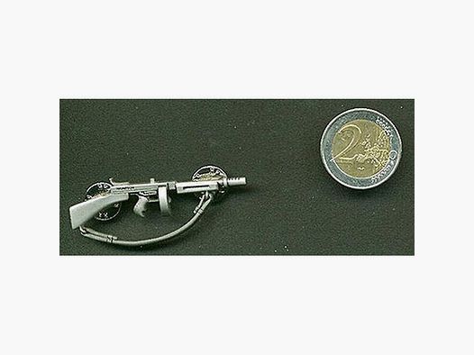 Thomson Maschinenpistole als Metall-Anstecker
