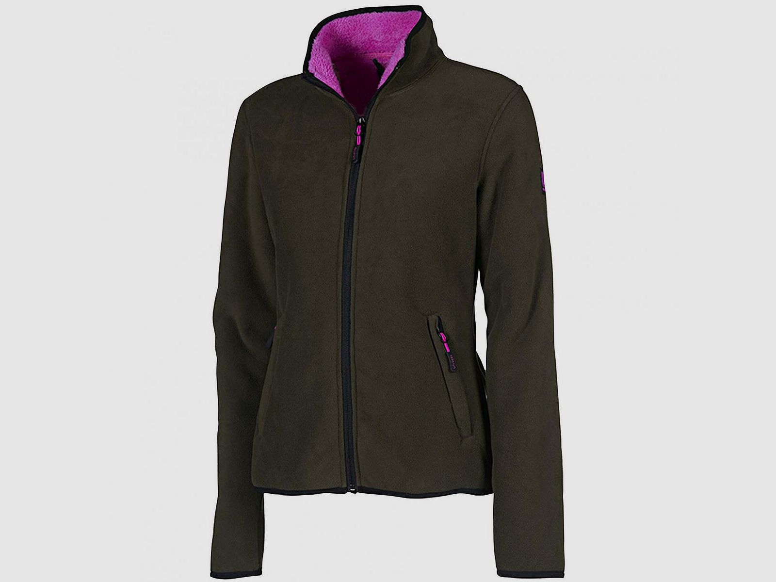 Dubbed Fleece Hunting Jacket Damen (Oliv/Pink)