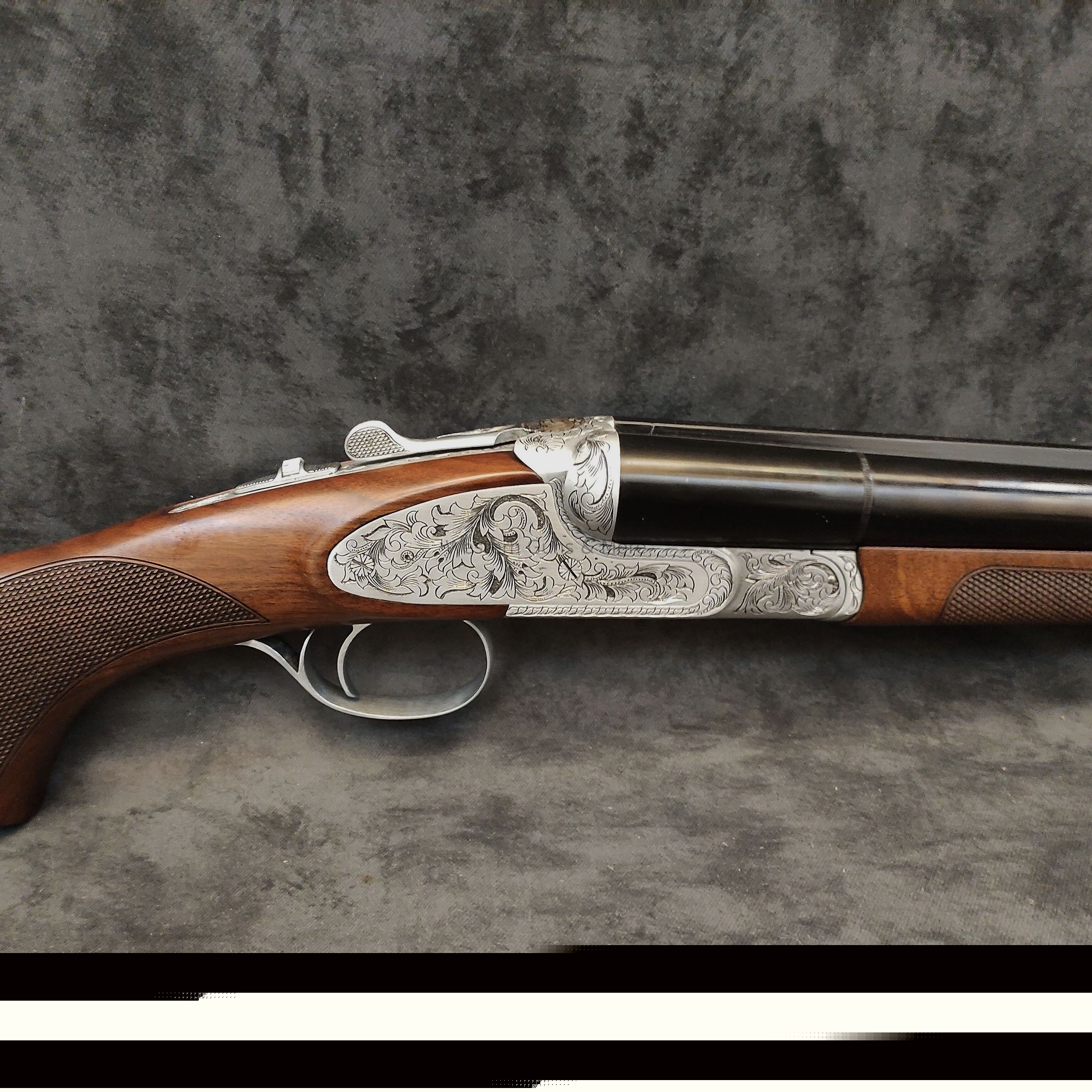 Huglu Huglu Cal.12/76 Mod.200AC Argent entièrement gravé "Coachgun"