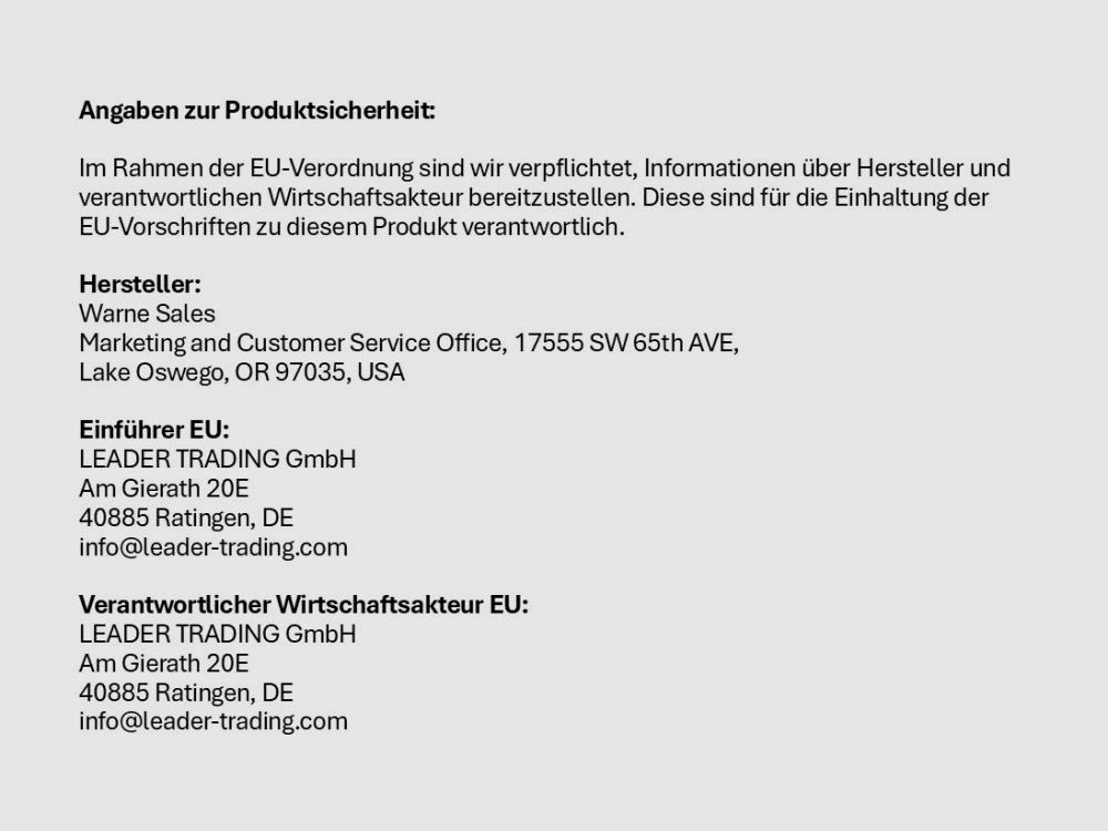 Warne Warne Maxima QD Montageringe 1" ExtraHigh (203LM) Stahl brüniert matt für Weaverprofil
