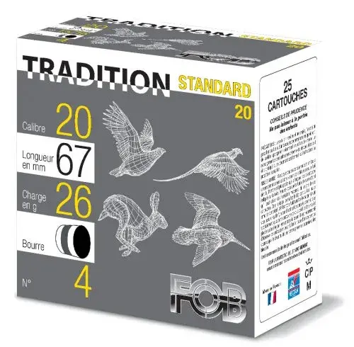 Patrone Fob Tradition Standard 26 Kaliber 20/67 Grasse, Bild 2 von 4