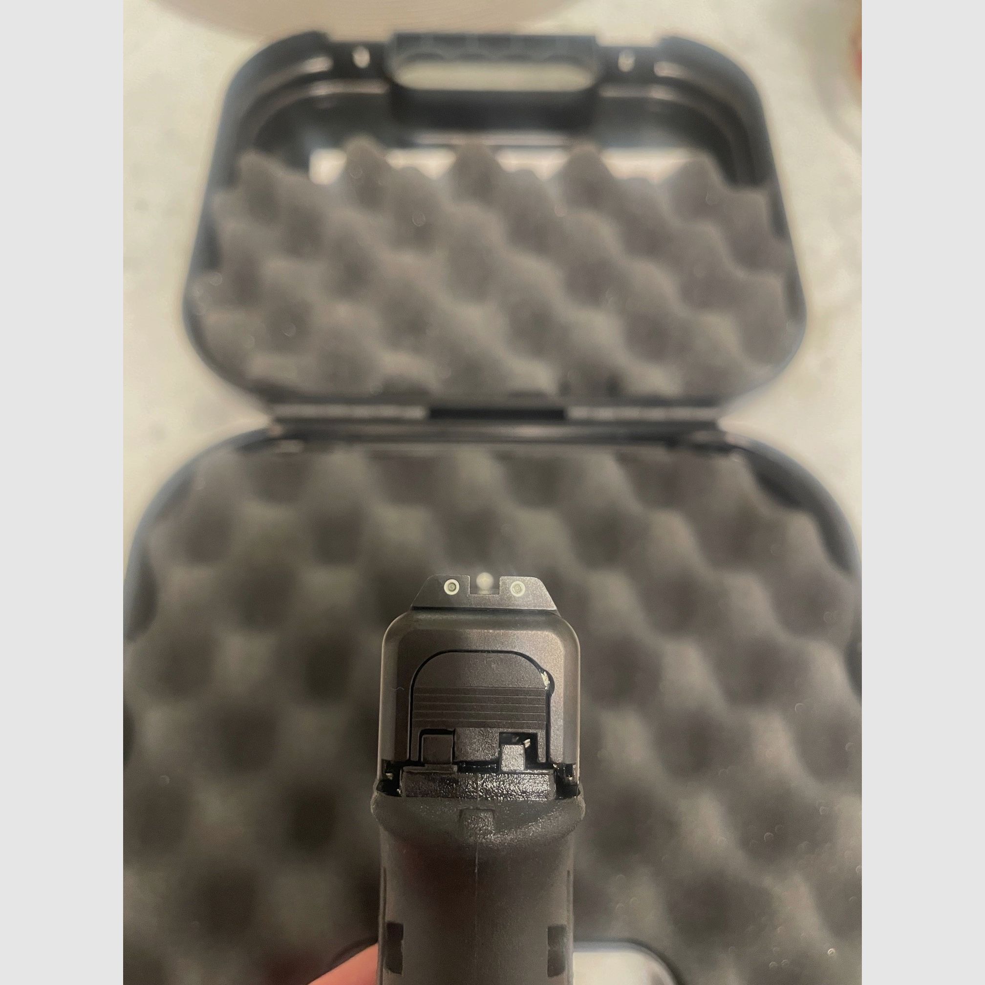 Glock 19 Gen 5 MOS + Trijicon Kimme Korn leuchtend + Magazin