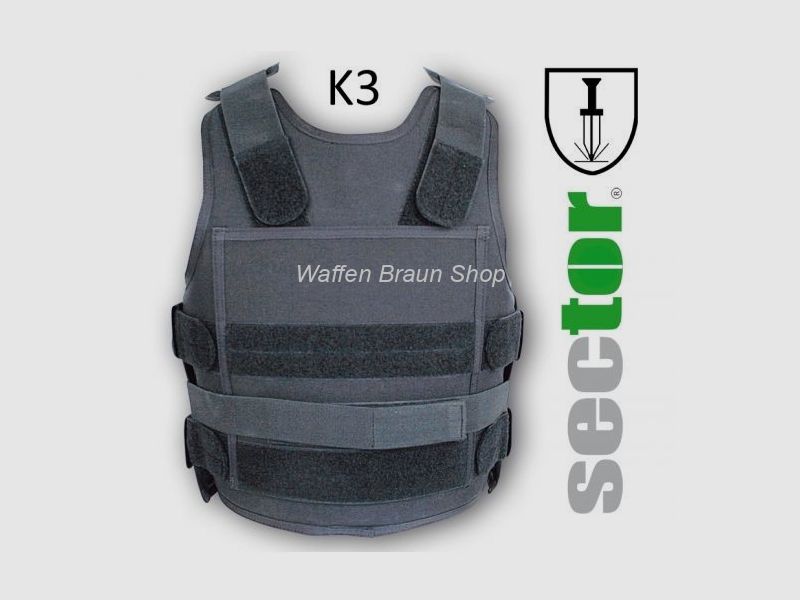 K3 zertifizierte Stiichschutzweste sector TW19 Größe 2xl