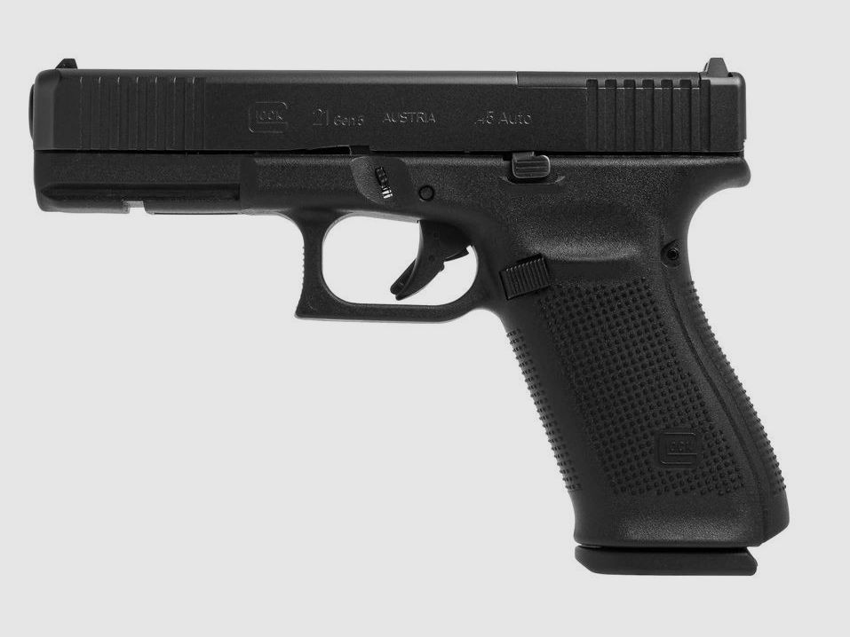 GLOCK 21 Gen5 MOS in calibro .45 ACP in nero, immagine 1 di 3