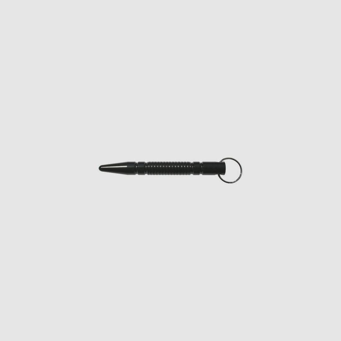 <Ribbed kubotan with a blunt tip>