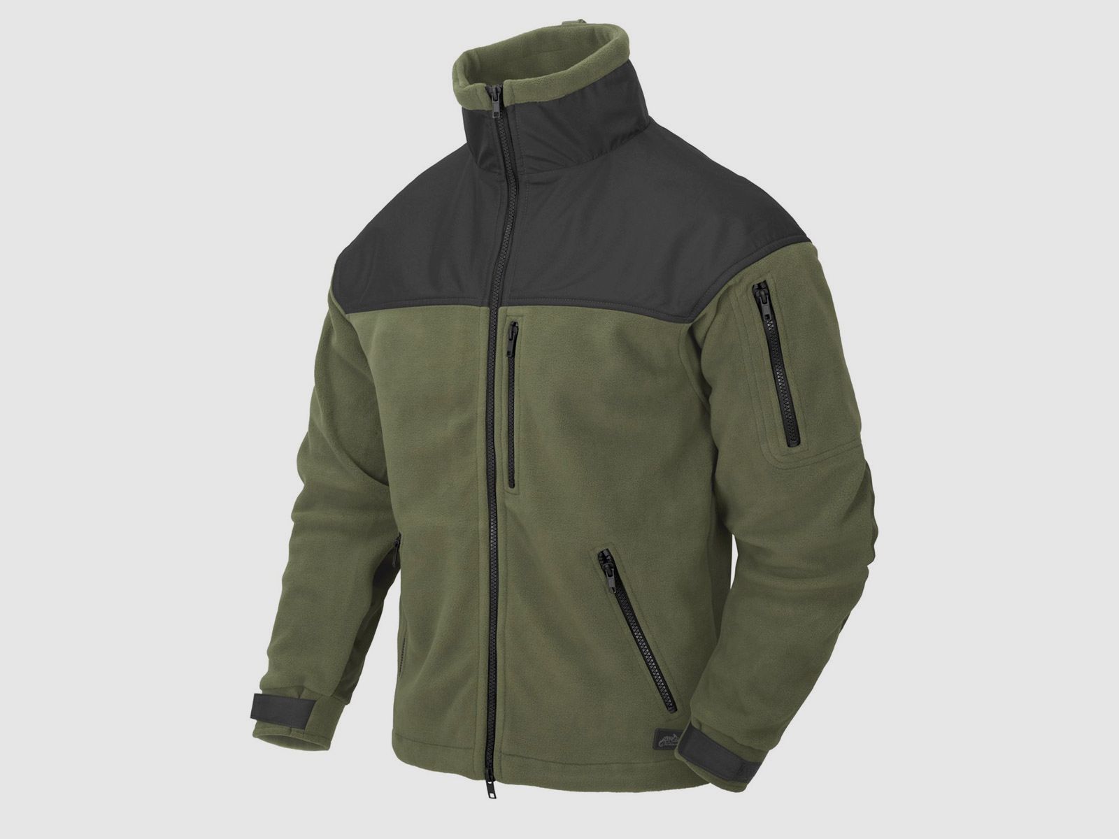 Bluza polarowa Helikon Classic Army - Green Olive/Black (BL-CAF-FL-16), zdjęcie 4 z 4