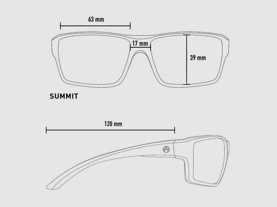 MAGPUL Summit Gepolariseerde Bril Schubben Blauw Spiegellenzen, afbeelding 4 van 5