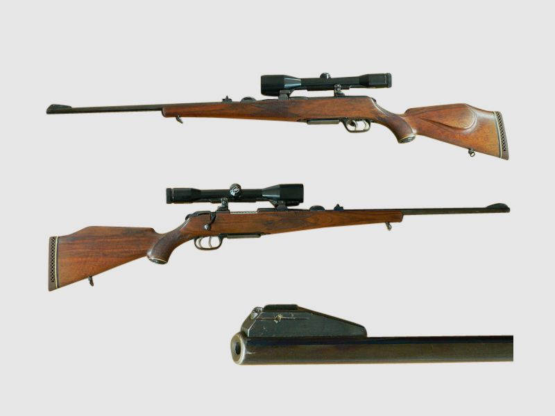 Repeater rifle Krico, cal. 5.6x57, with scope
