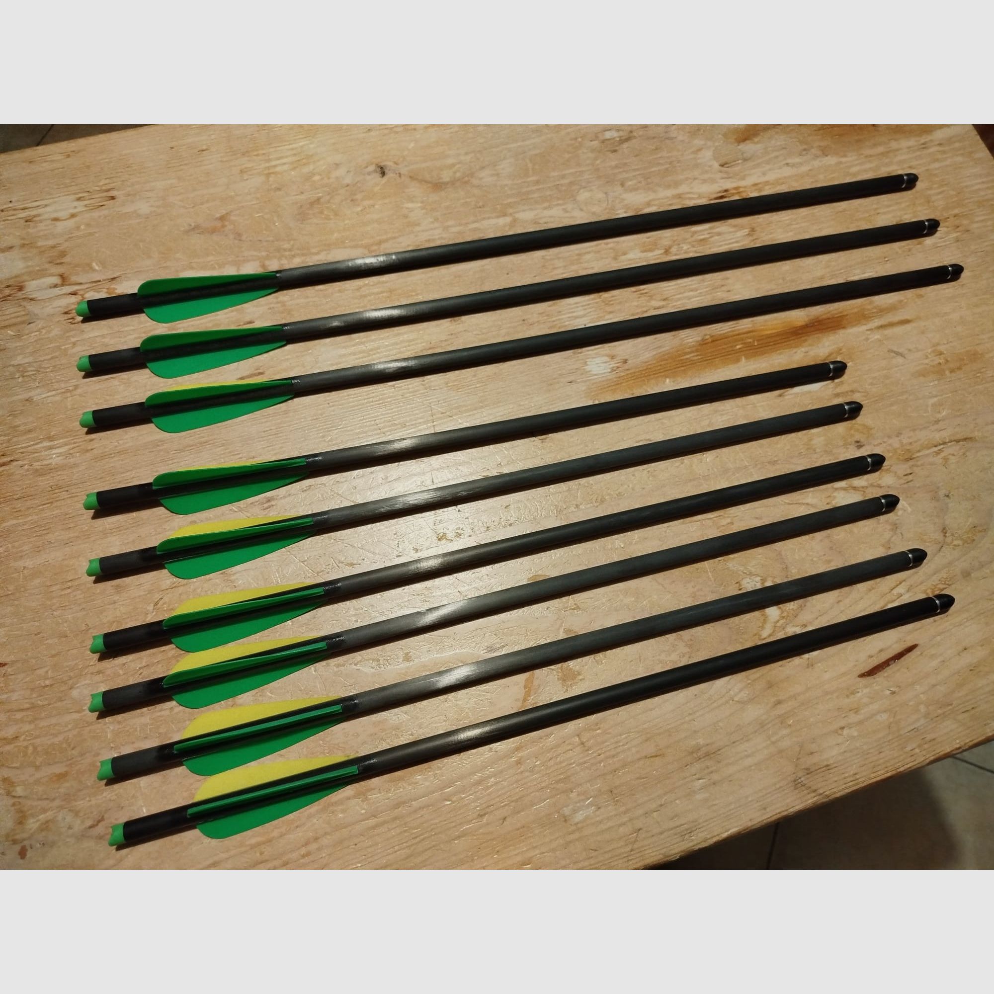 Hori Zone crossbow bolts, bolts, carbon arrows, arrows, 9 pieces