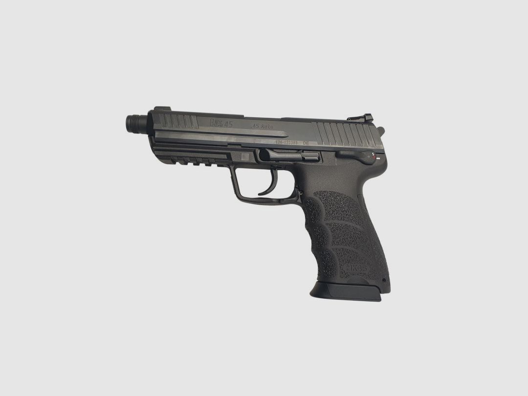 FOIRE OCCASION - PISTOLET HK45 TACTICAL BLACK CAL.45ACP CANON FILETÉ, image 2 sur 9