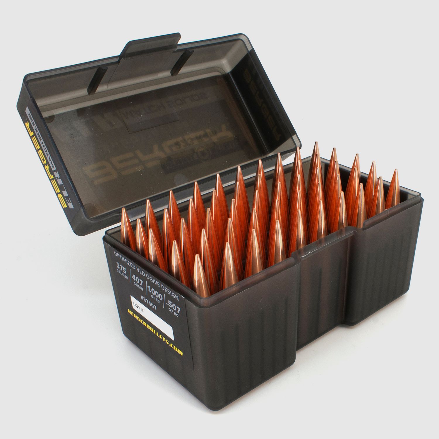 Berger Geschoss .375 ELR Match Solid Bullets 407GR 50 Stück