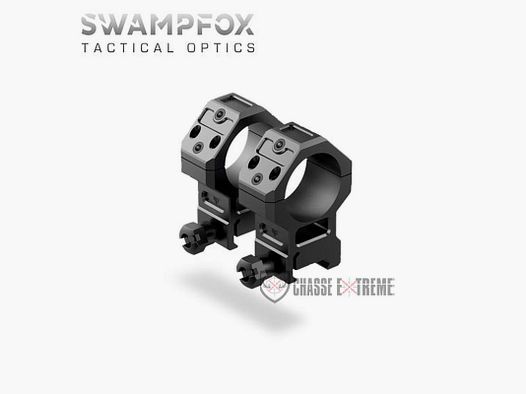 Colliers de Montage SWAMPFOX Haut 30mm pour Viseur Reflex 45 Degrés