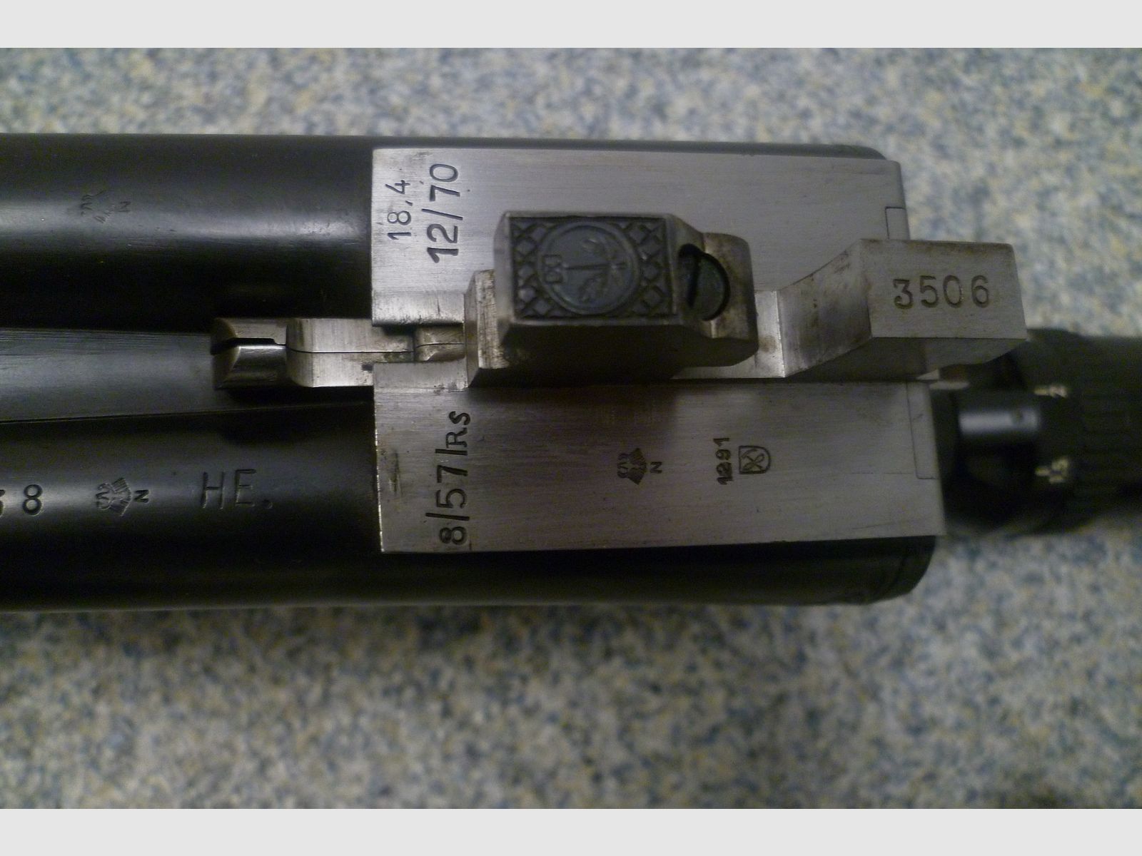Breech-loading shotgun Bühag 12/70 & 8x57IRS