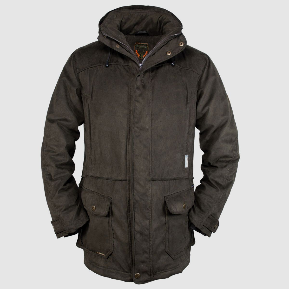 Hubertus Jacke Climashield Schwarzwald Olive-Braun