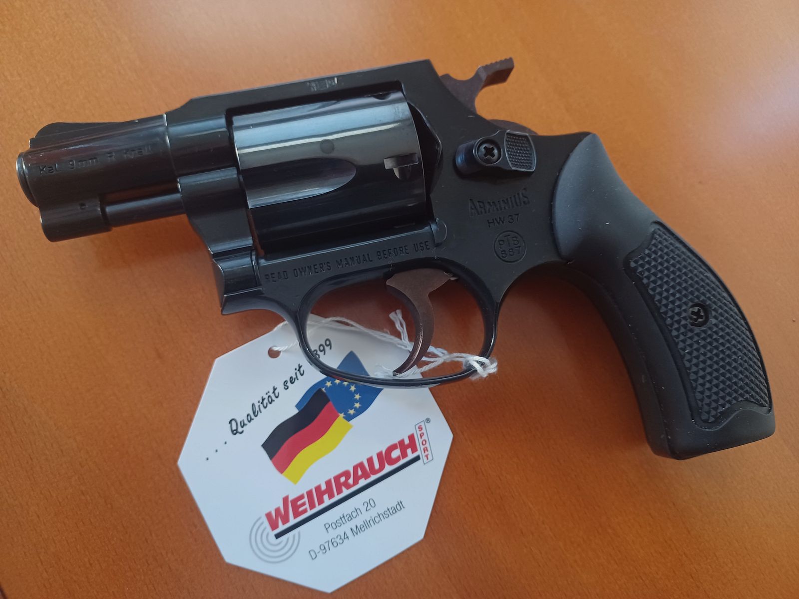 Arminius HW 37 cal. 9mm R. blank firing, image 2 of 4