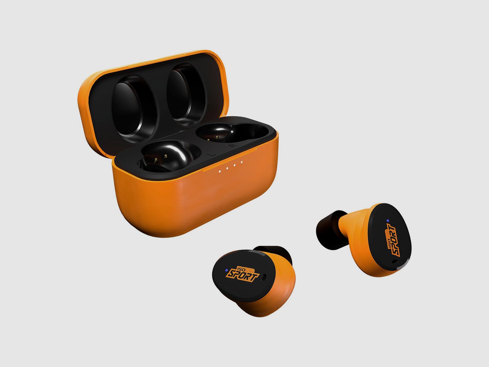 Isotunes Caliber Bluethooth Ohrhörer orange - Limited Edition