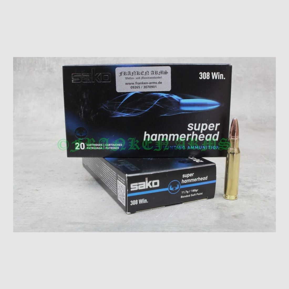 Sako Super Hammerhead .308 Win. 180gr. 11,7g 20 pièces prix de gros