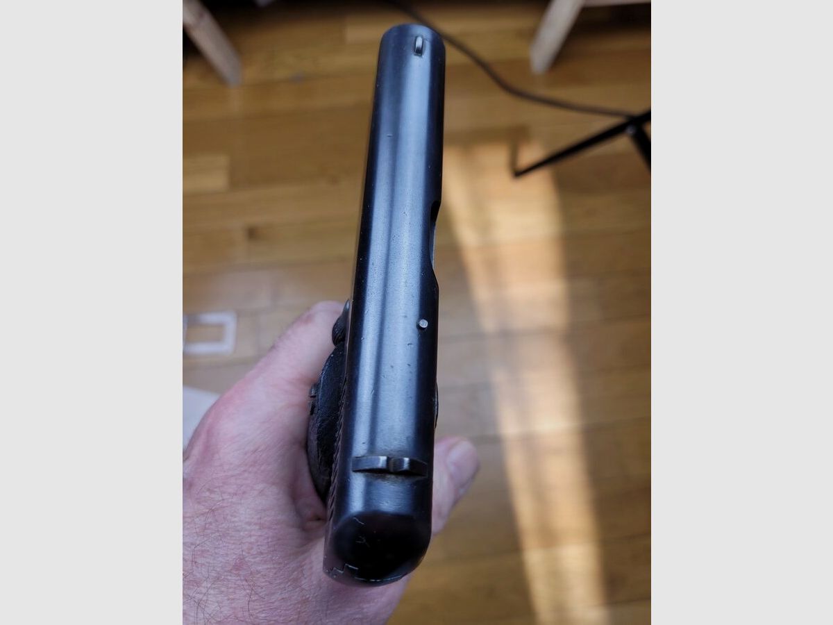 Zeer goede en legendarische pistol "Ruby" – vervaardigd door "Vesta" uit de Eerste Wereldoorlog – kaliber 7,65 Browning – pistool van de loopgravenreiniger van 14/18 – BE / TBE, afbeelding 11 van 14