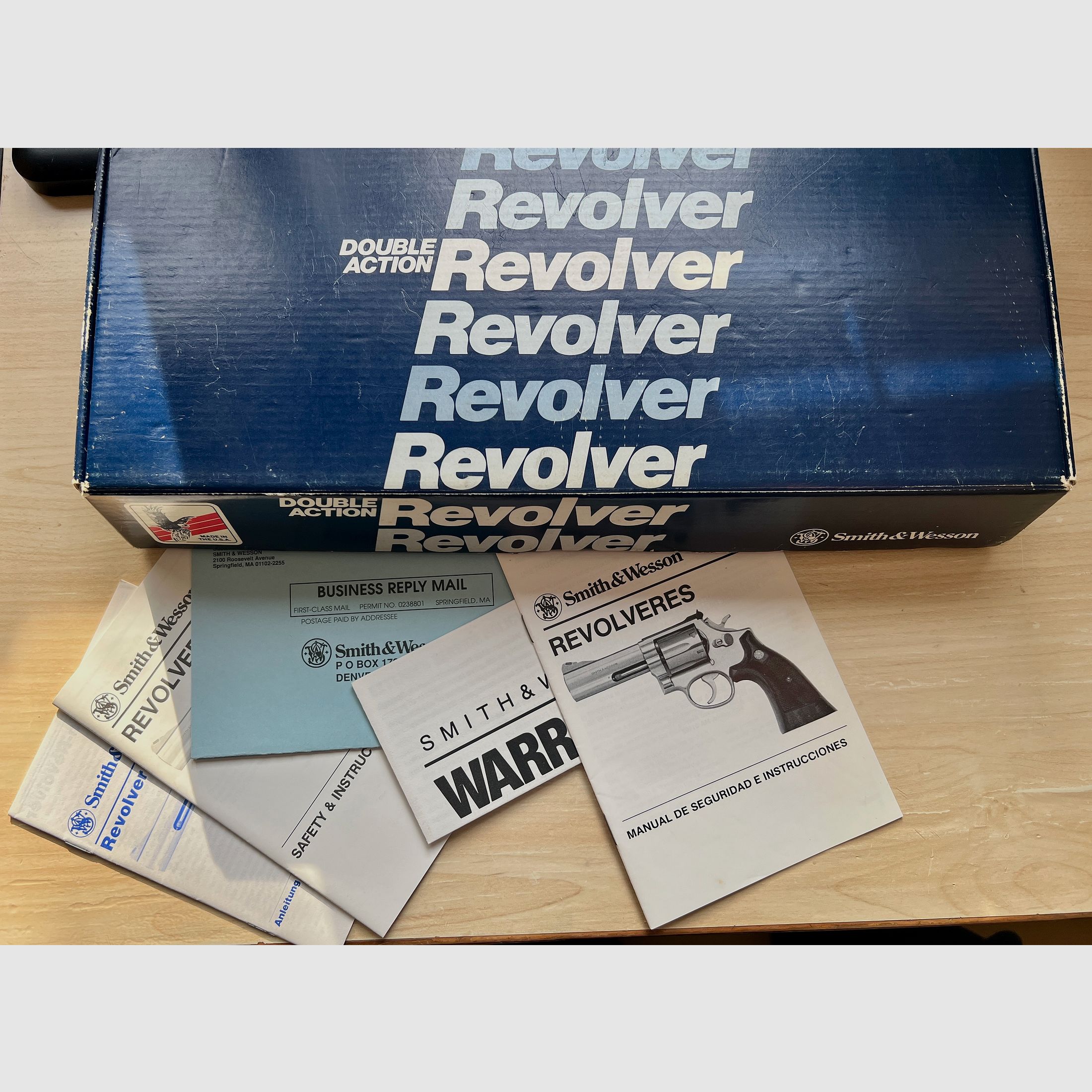 Smith & Wesson Mod. 19‑P – 4" Lauf – starre Visierung – Merkle Tuning – Originalbox & Papiere – Sammlerstück (kein schwerfälliger S&W 686, Colt, Taurus, Ruger)