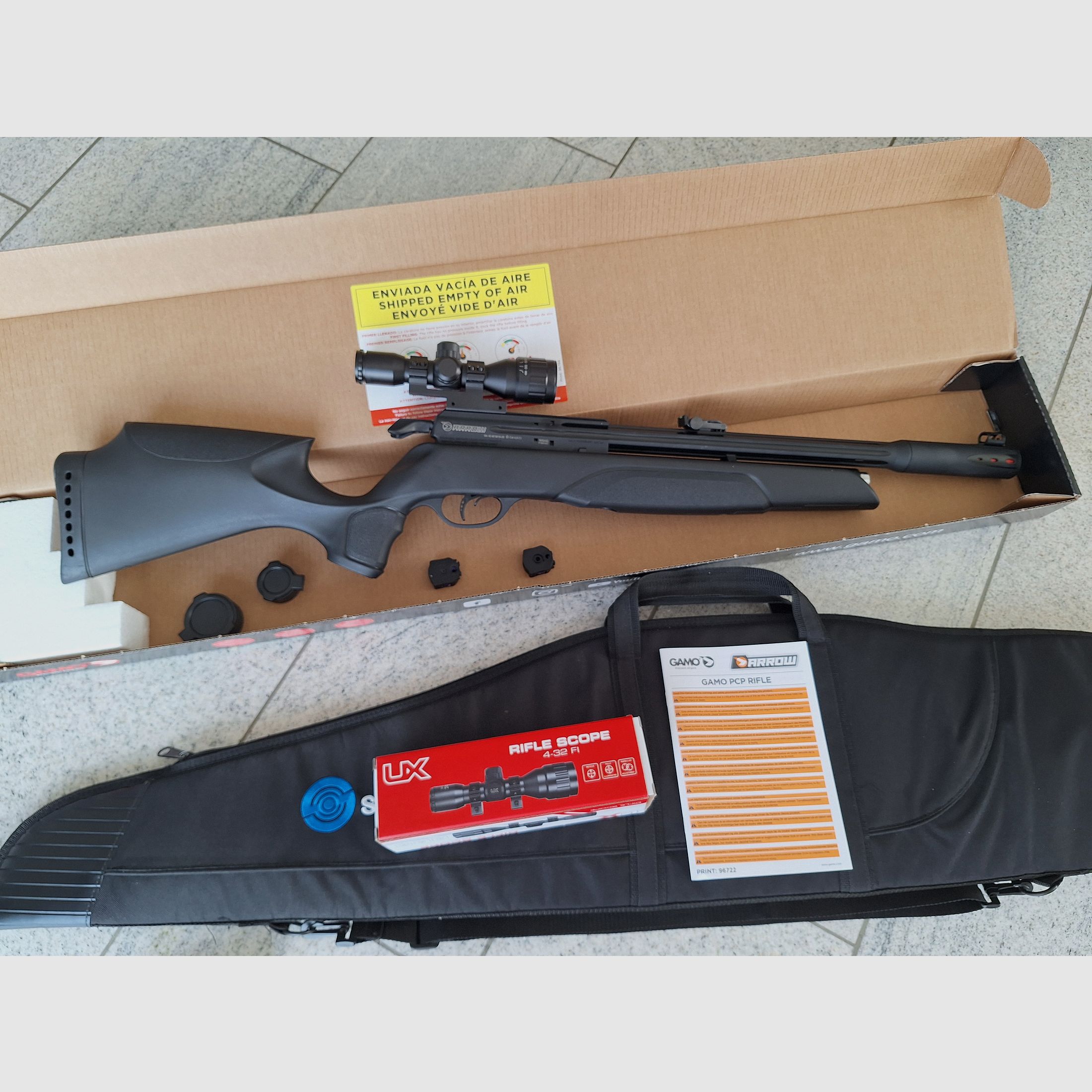 Gamo Arrow PCP karabin pneumatyczny 4,5mm w zestawie z 2x10 magazynkiem