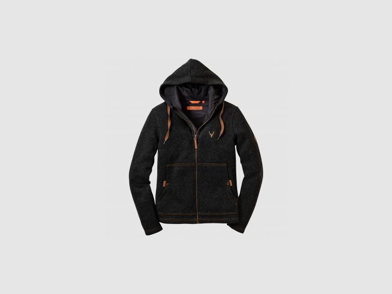 OS Trachten Dames Strik-Fleecejack (antraciet) | 38