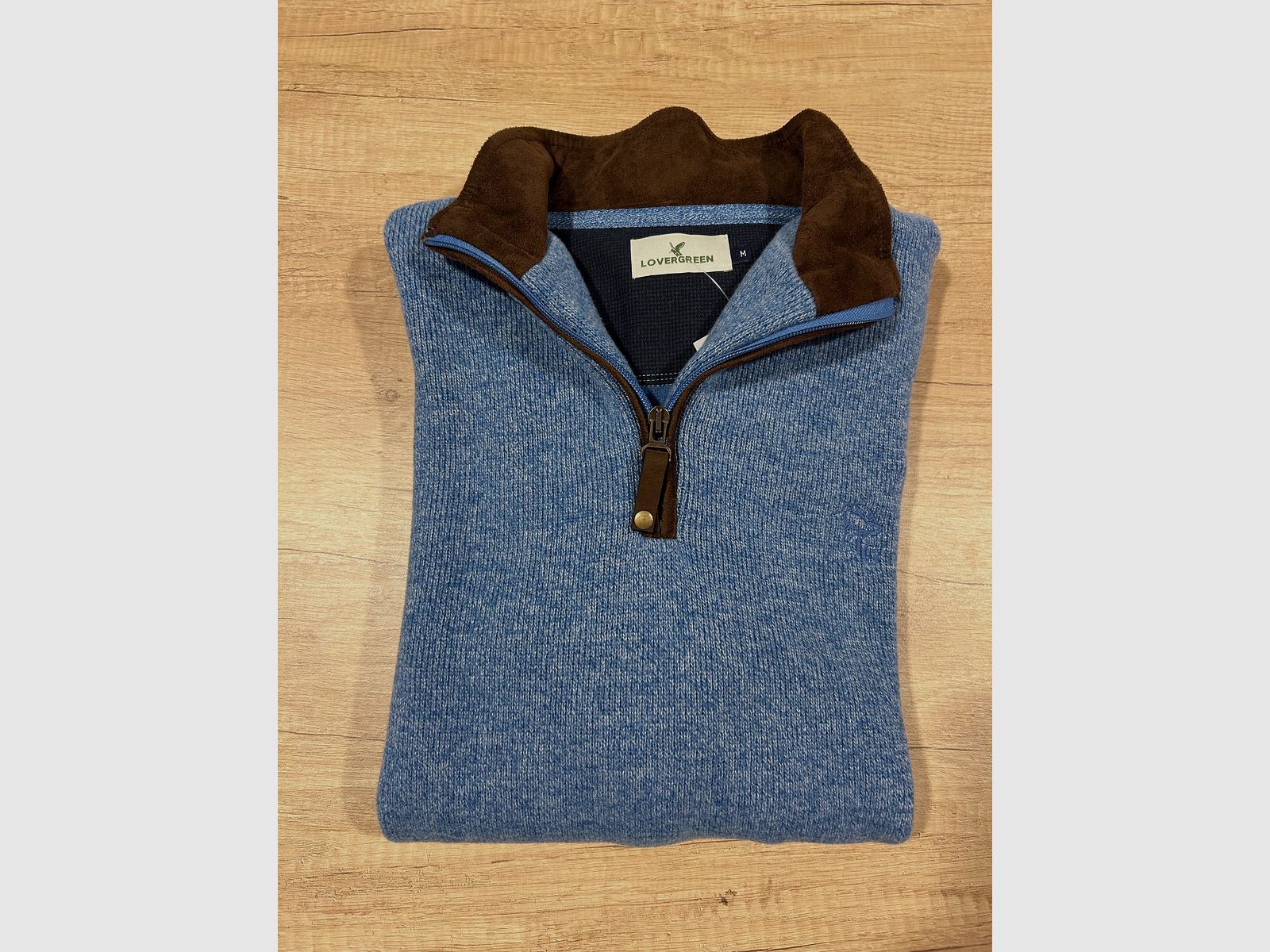 SWEAT MIT REISSVERSCHLUSS BLAU CHINE MIT ÄRMELN – Größe 3XL, Bild 1 von 2