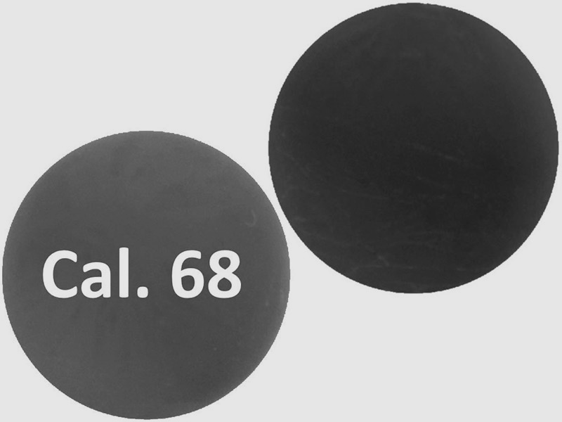 Gummikugeln Rubberballs RAP4 Kaliber .68 schwarz 100 StĂĽck