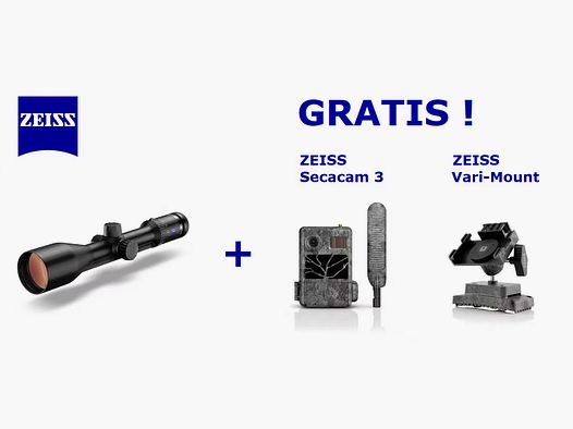 ZEISS Conquest V6 2,5-15x56 ... GRATIS ! Secacam 3 + Zeiss Vari-Mount