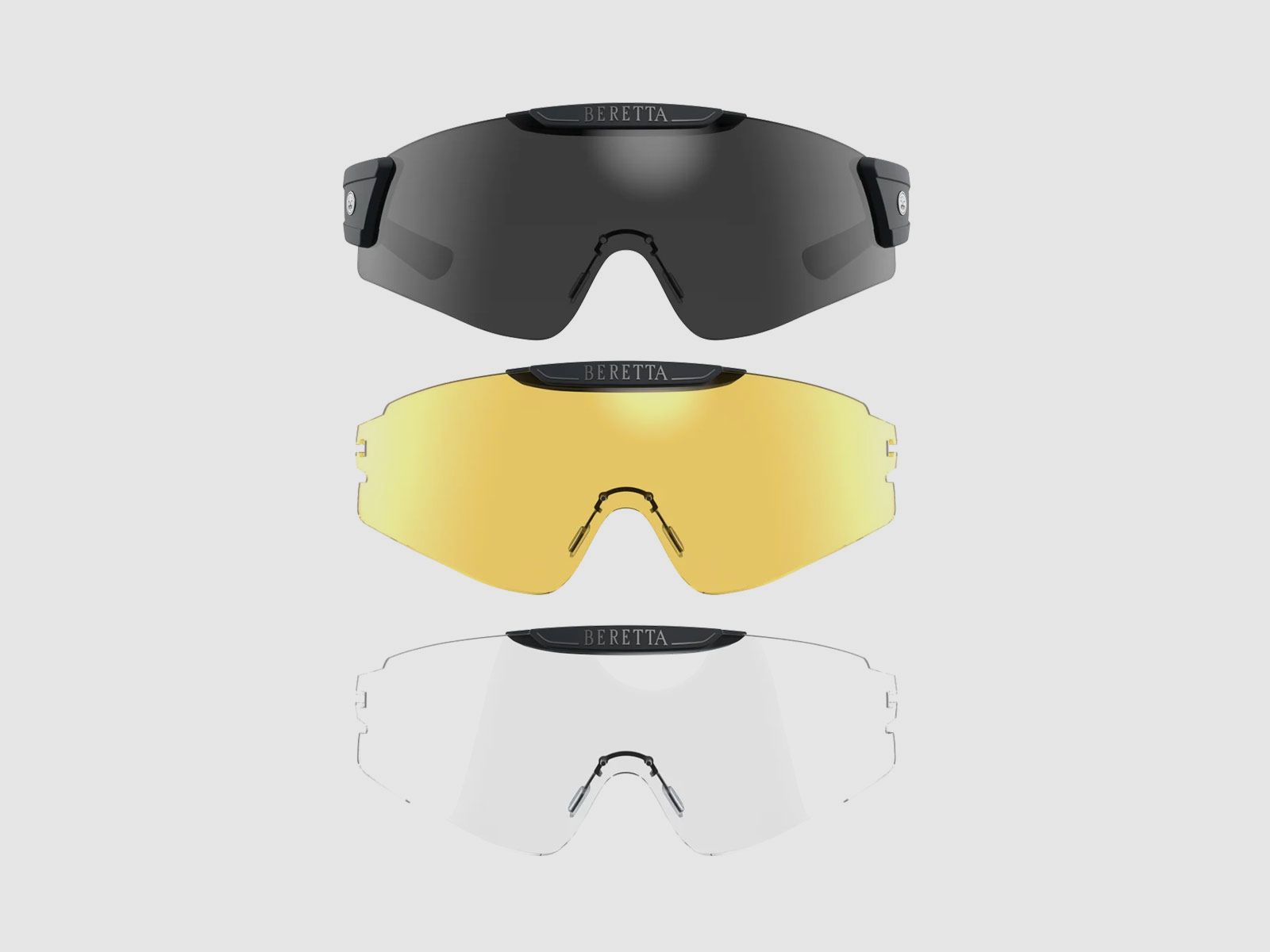 OCCHIALI – BERETTA – INTERMASK EYEGLASSES Fume & Neutral & Yellow