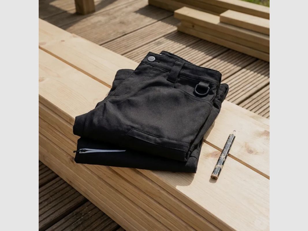 Pack 2 Arbeitsshorts Mekong grau dehnbar 260g/m², Bild 4 von 9