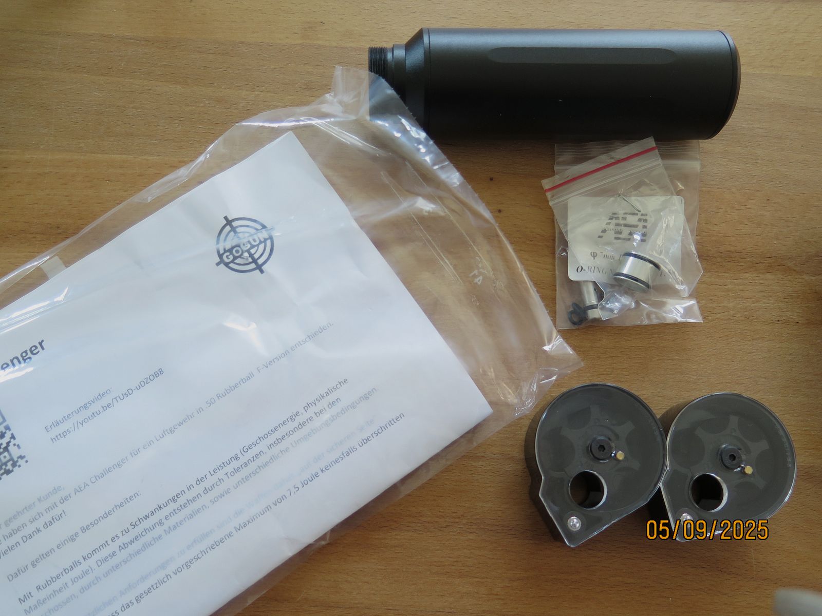 AEA Challenger mit Zielfernrohr und Schalldämpfer Exportkit