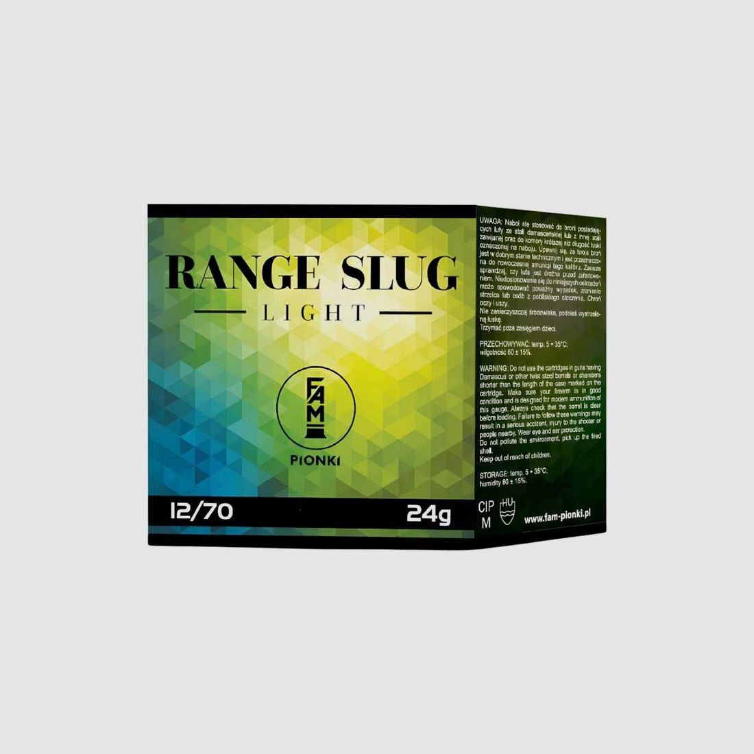 Munition Fam Pionki 12/70 RANGE SLUG LIGHT 24 g