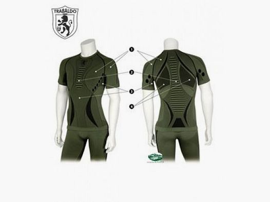 TRABALDO T-Shirt intima verde modello M/M
