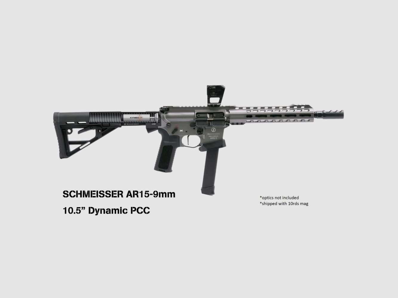 Halbautomat Schmeisser AR15-9mm Dynamic PCC Grey 10.5"